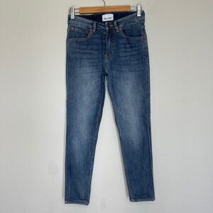 DU/ER Duer Skinny Jeans Women's 26x24 Blue Midrise Medium Wash Stretch